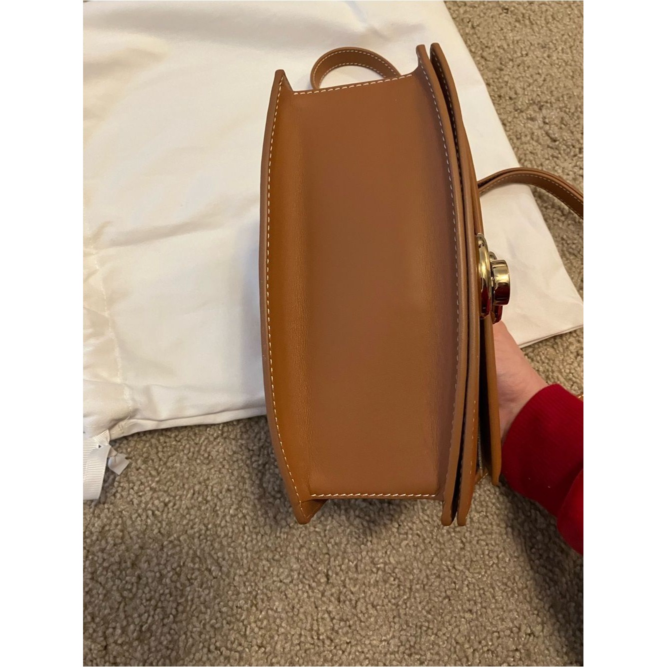 Nwot Cafune Small Pendulum Bag In Cognac/Chestnut — image 4 of 8